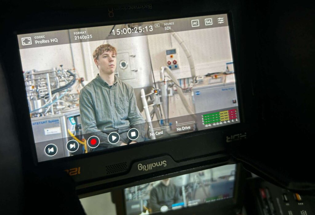 Foto Jolan Wapstra tijdens stage